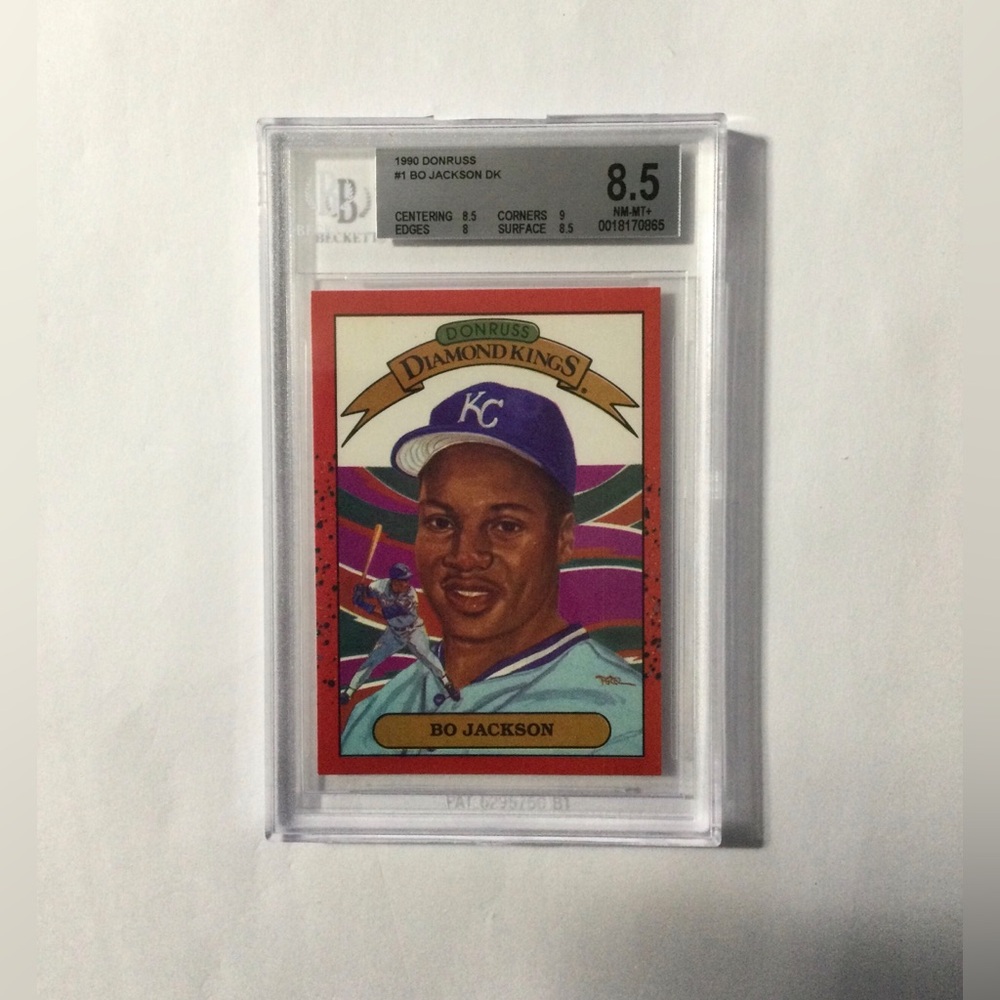 1990 Donruss Bo Jackson Diamond Kings #1 graded BGS 8.5 NM-MT+